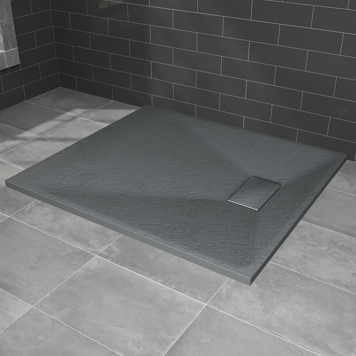 Blümme SMC Shower Tray Rectangle Anthracite Shower Base 1200x900mm