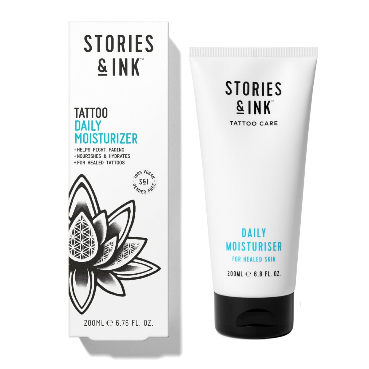  Daily Moisturizer Stories & Ink con Protezione UV Avanzata per Tattoos
| Waterproof Moisturizer Stories & Ink per Cura 