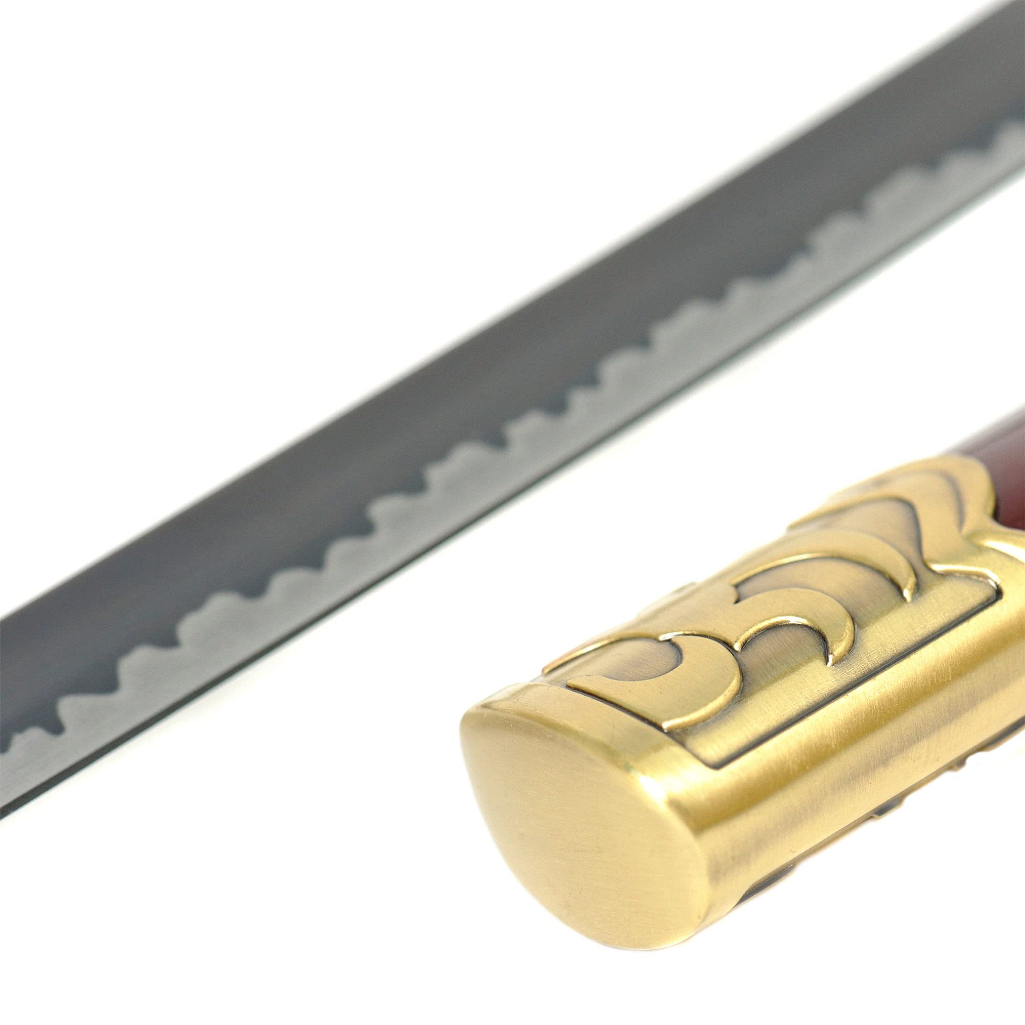 Swords and more One Piece – Roronoa Zoro Schwerter, Sandai Kietsu, Edelstahl Schwert mit Scheide 96,5 cm, Zoro Katana, One Piece Schwerter für Zoro Cosplay One Piece