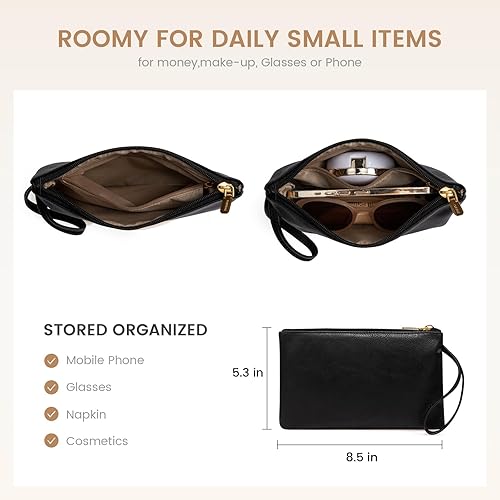 Miniatura 8 de LOVEVOOK Bolsa de mano para laptop para mujer de 15.6 pulgadas, bolsa de trabajo vintage con gran portavasos, bolsa impermeable para computadora y