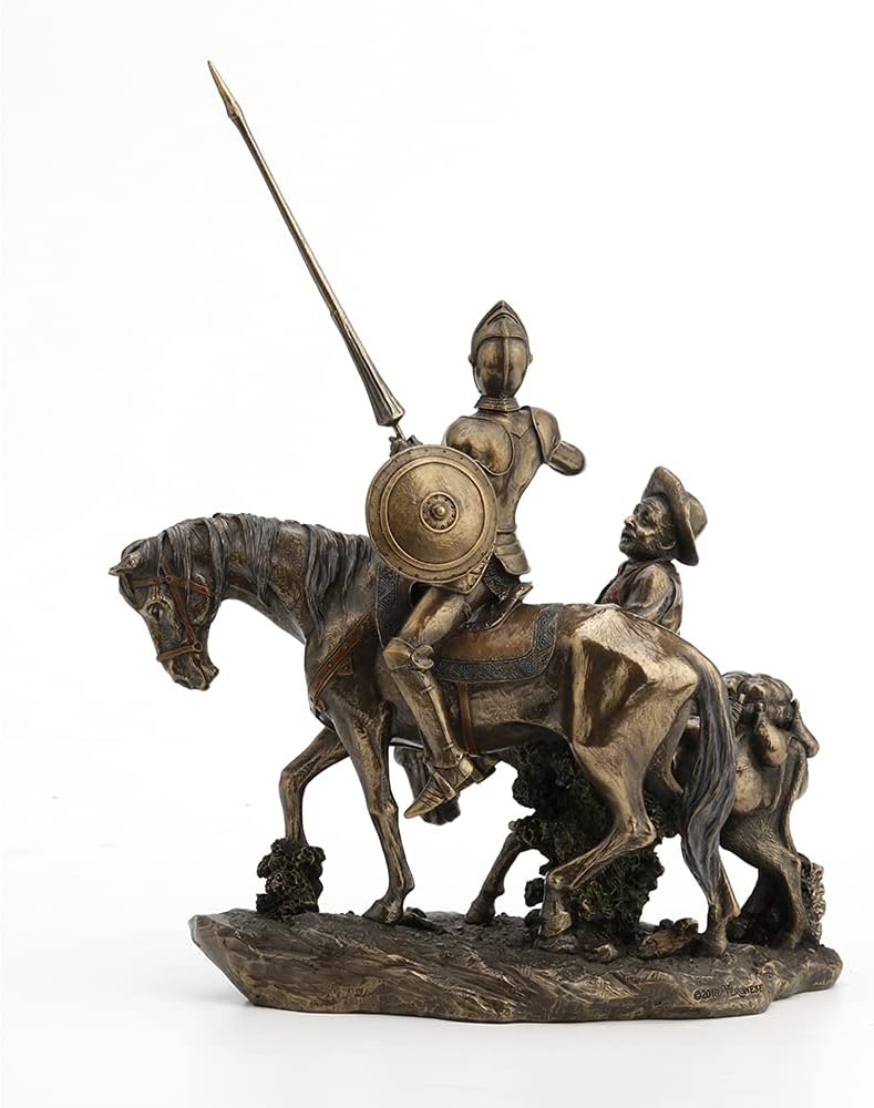Don Quixote & Sancho Panza Statue Sculpture