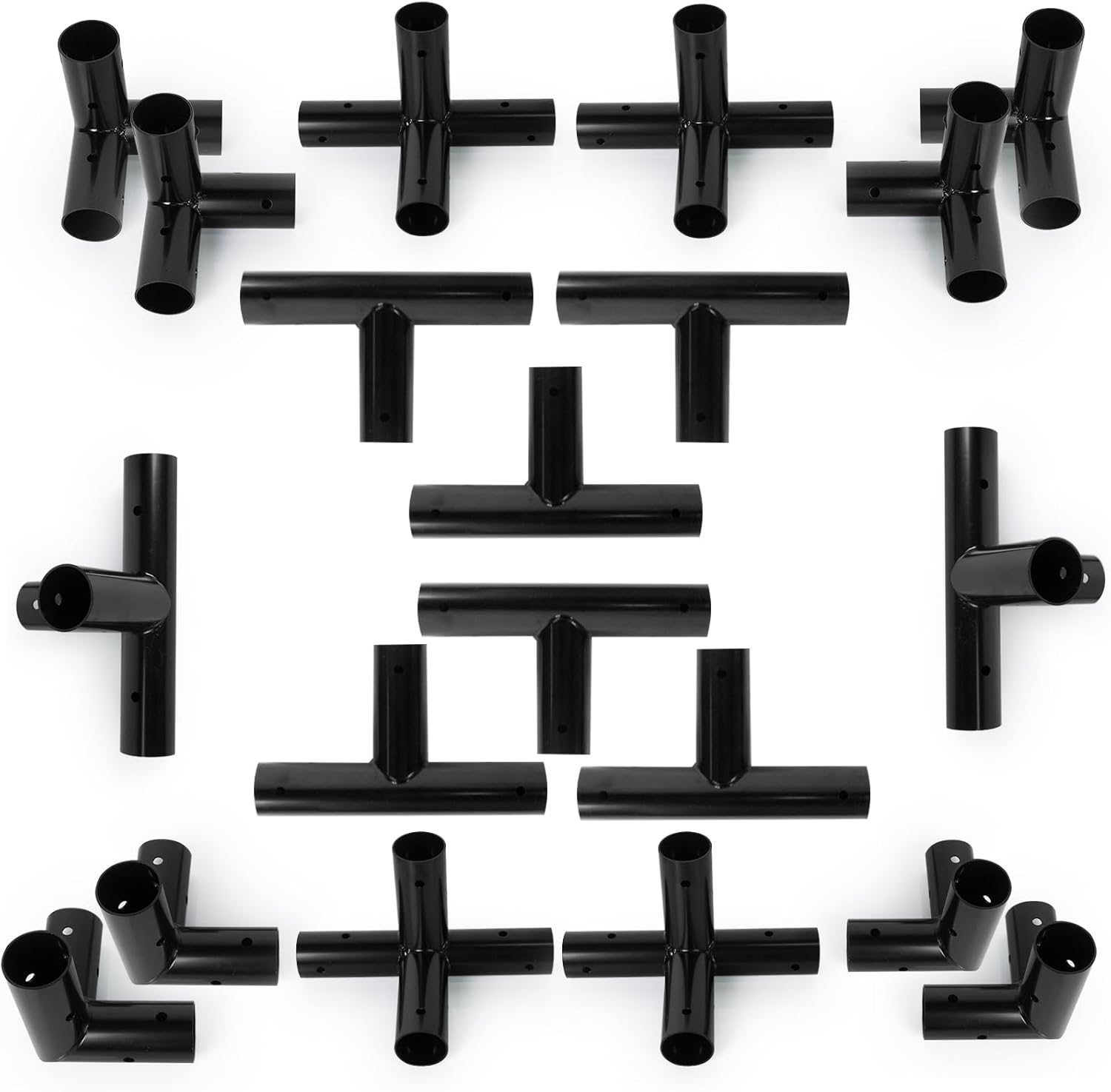 Aoneky 1 3/8 Inch Baseball Batting Cage Frame Corner Kit for 55ft Cage - Batting Cage Connector Kit - Fit 1 Inch EMTs