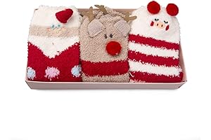 Christmas fuzzy warm socks for girls