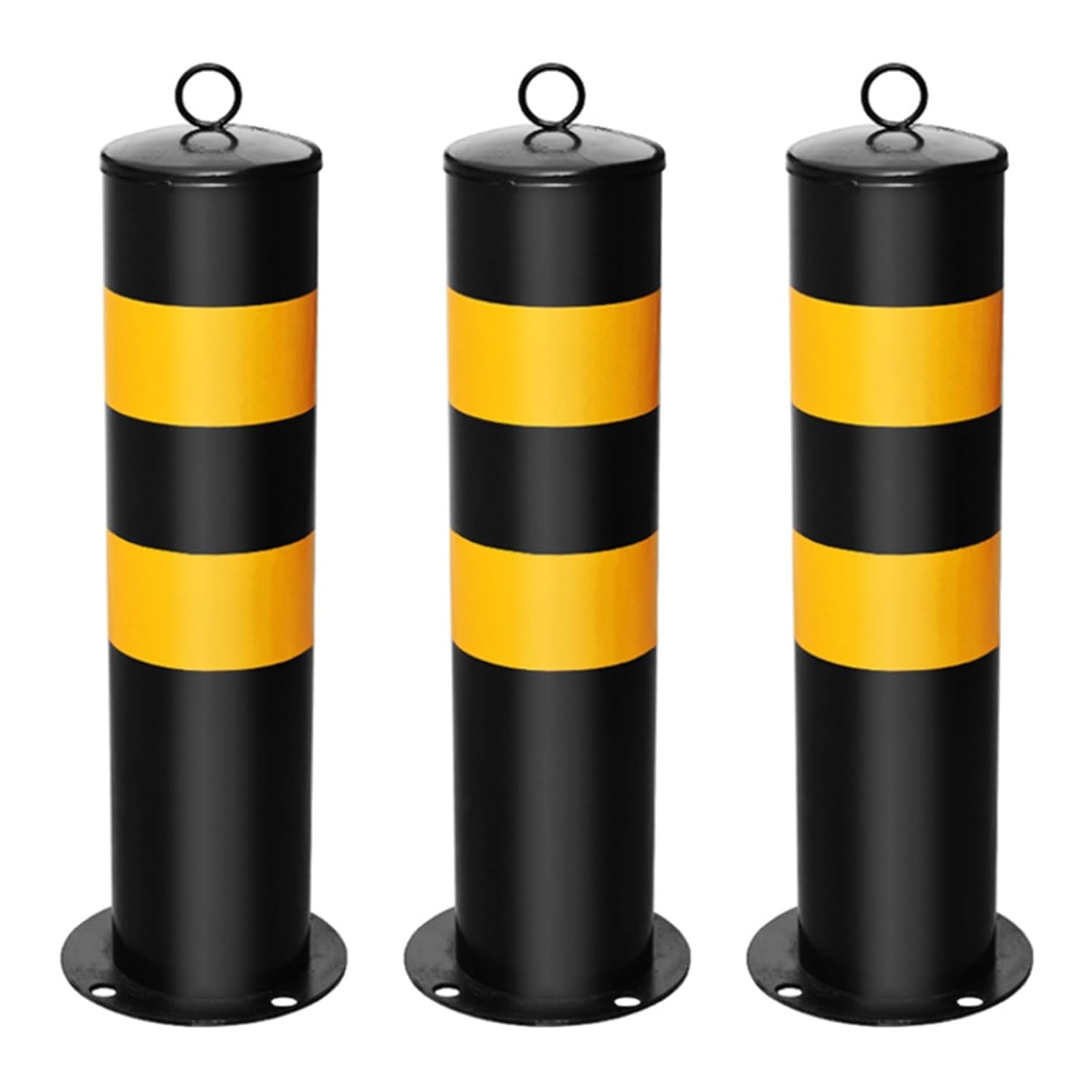 Générique Borne de sécurité réfléchissante avec Anneau de Suspension - Balise de signalisation Durable pour parkings, Chantiers et sécurité routière - Idéale pour la Prudence et la visibilité