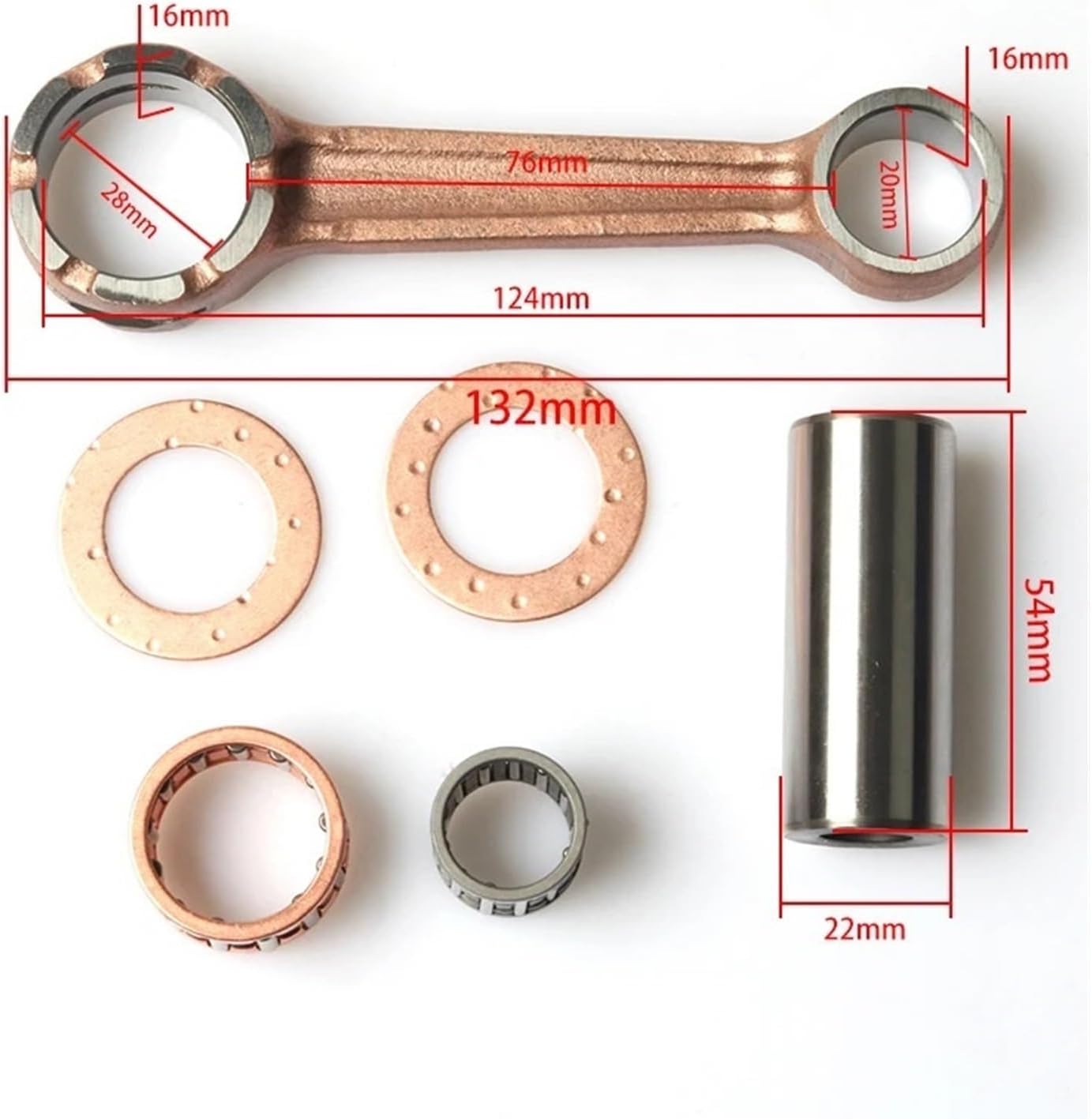 Подходит для моделей DT125, DT175, DTK125, RS125, RD135: комплект шатунов, коленчатый вал, детали поршня, головки цилиндров, комплект поршня и цилиндра