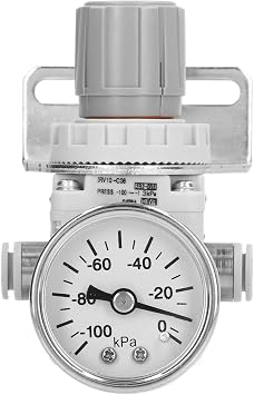 Pneumatic Vacuum Regulator Air Pressure Regulator, 100 to 1.3Kpa Air Pressure Regulator Air Regulator Valve, Self Locking Regulating Pneumatic Vacuum Pressure Regulator
