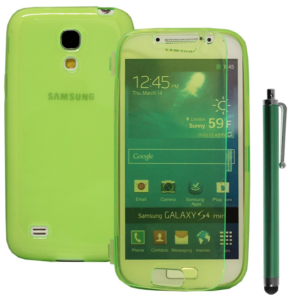 VComp-Shop® Silicone Mobile Phone Case with Flap for Samsung I9190 Galaxy S4 Mini