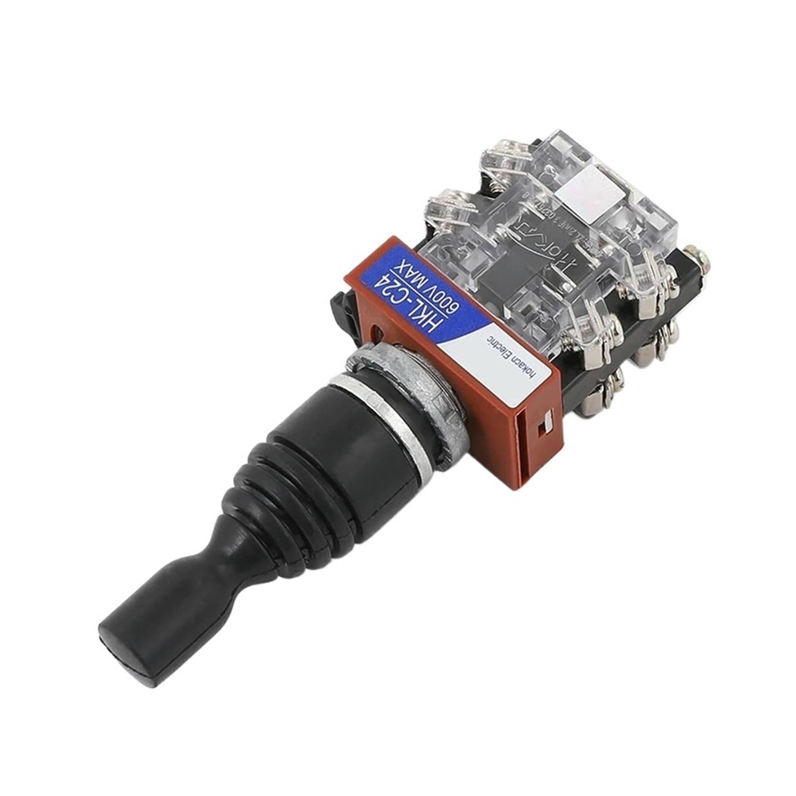Kreuz-Schalter 22-mm-Industrie-Master-Monolever-Joystick-Schalter mit 2 4-Wege-Positionen, selbstsichernder, verriegelnder Momentan-Kreuzschalter, 2 4 Schließer Kreuz-Wippschalter(2Way Momentary 2NO)