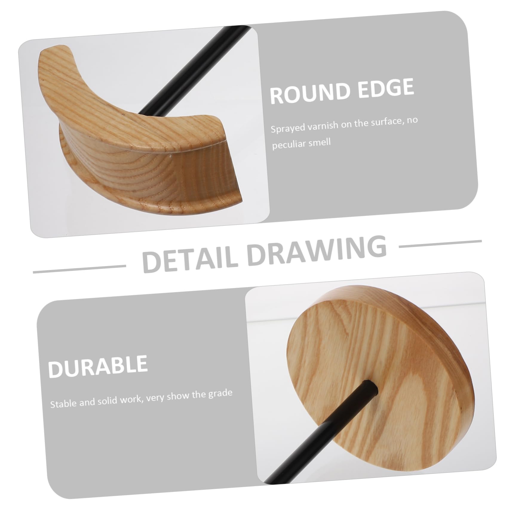 Veemoon Stand per Cuffie in Legno Supporto da Tavolo Multifunzionale Espositore e Organizer da Scrivania Adatto per Uso Casalingo e Ufficio