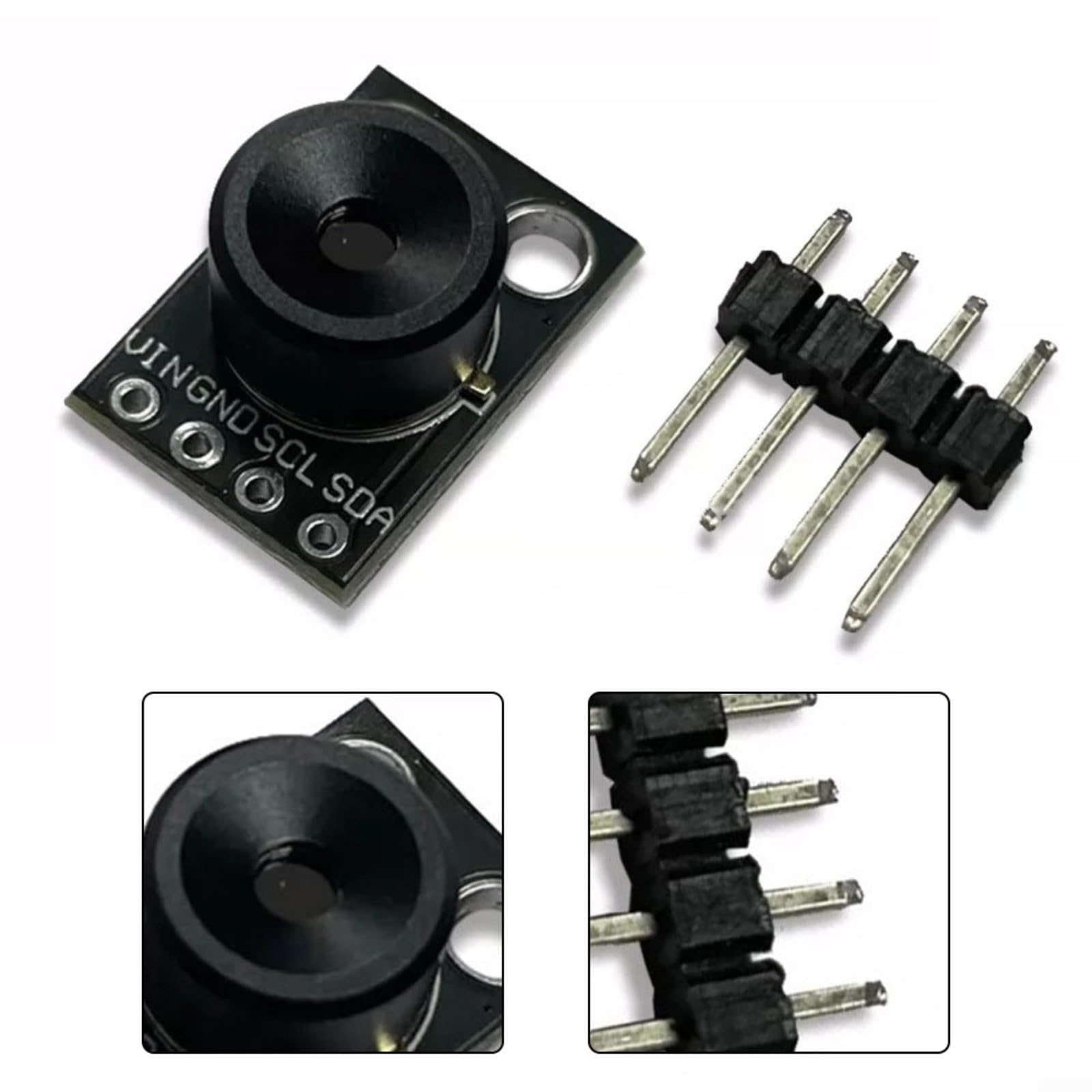 Modulo sensore di temperatura a infrarossi MLX90640ESF-BAA/BAB, matrice di immagini termiche I2C, FOV 55x35, frequenza di aggiornamento 0,5-64Hz, intervallo di misurazione da -40 ℃ a 300 ℃ per