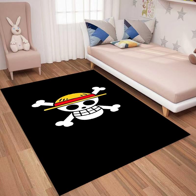 One Piece Kawaii Rug Anime Carpet Cute Rugs for Bedroom Aesthetic Soft Carpet Decorative Rug for Indoor Outdoor 62 * 39in (One Piece)