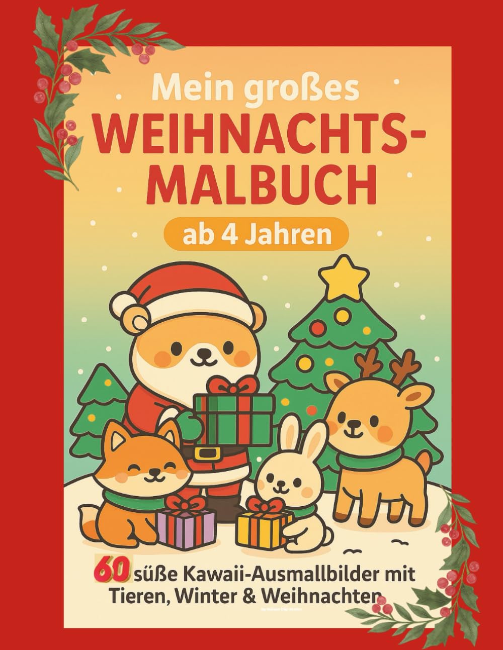 Mein großes Weihnachts-Malbuch: Zauberhafte Weihnachts-Ausmalbilder für Kinder. Mit vielen Tieren, Schnee & Spaß. Ab 4 Jahren.