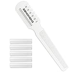 BANGMENG Hair Cutter Comb, Shaper Razor Comb, Split Ends Trimmer Styler, Double Edge Razor Blades for Thinning, Cutting and Styling, Extra 5 Blades Included