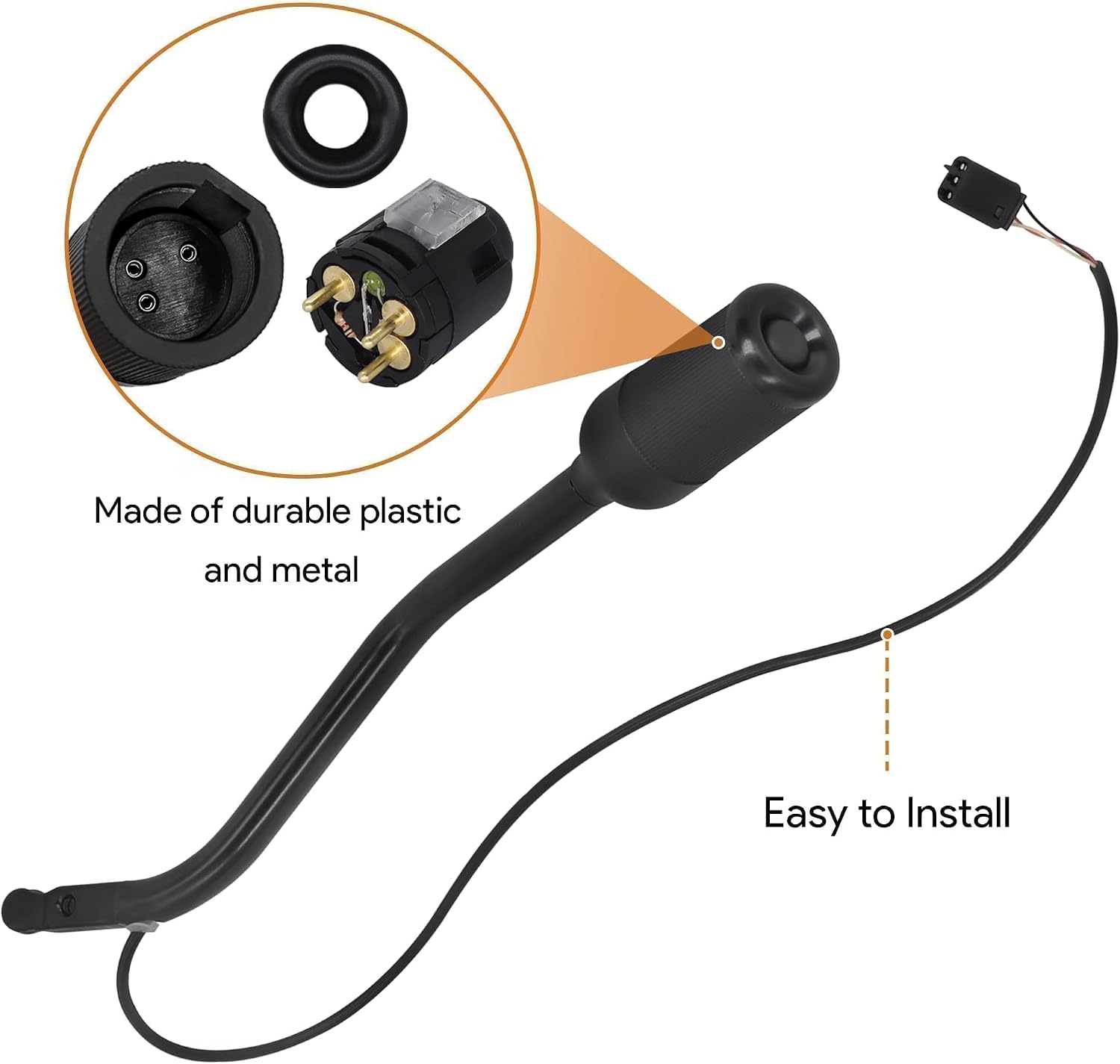 F4TZ-7210-B Transmission Gear Shifter Lever Fit for Ford F150 F250 F350 F53 F59 for Bronco 1992-1997 Replace F2TZ-7210-F with Overdrive Switch Kit