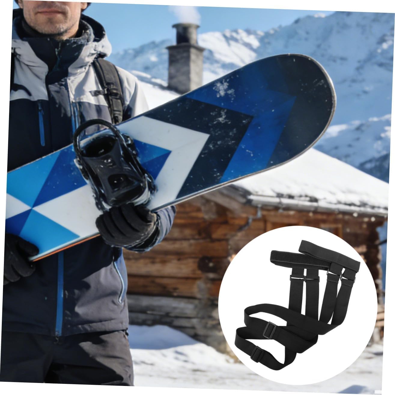 Snowboard Harness Ski Carrying Strap Durable Ski Leash for Boys and Girls Adults Comfortable Material