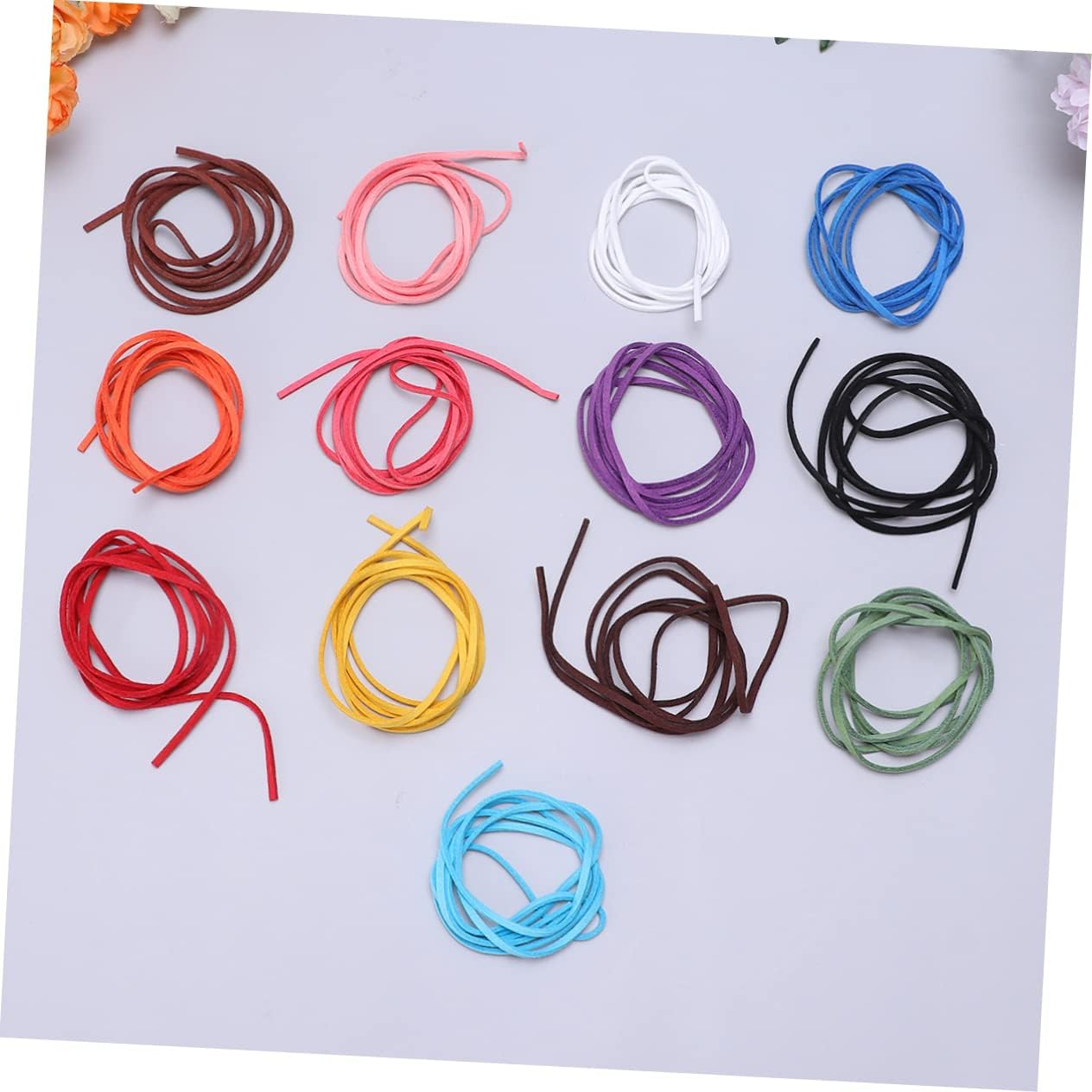 20pcs Handmade Jewelry Accessories Twine Rope Bracelet Making Kit Stringing Beads Leather Cords Jewelry Making Supplies