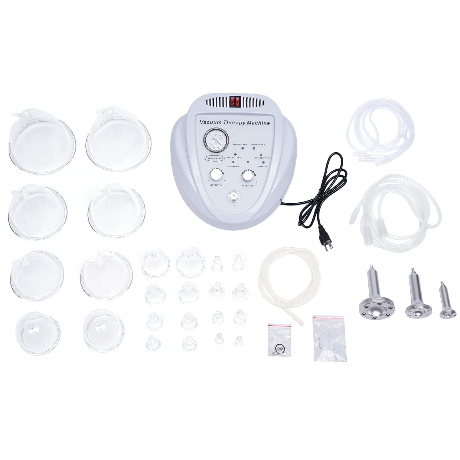 Body Sculpting Machine,Vacuum Therapy Machine,Cupping Machine for Body Care & Chest Care & Body Slimming & Hip Fiting & Cupping with 30 Cups and 3 Pumps