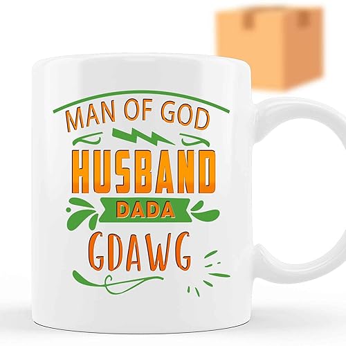 Funny Gift Man Of God Husband Gift, a Gift for Dada G-dawg Family - Prayers for Believers - 11 Oz White Ceramic Coffee Mug
