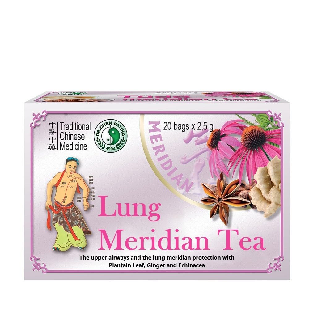 Dr Chen Lung Meridian Tea Natural Traditional Herbal Blend Lung Health Support 20 Teabags