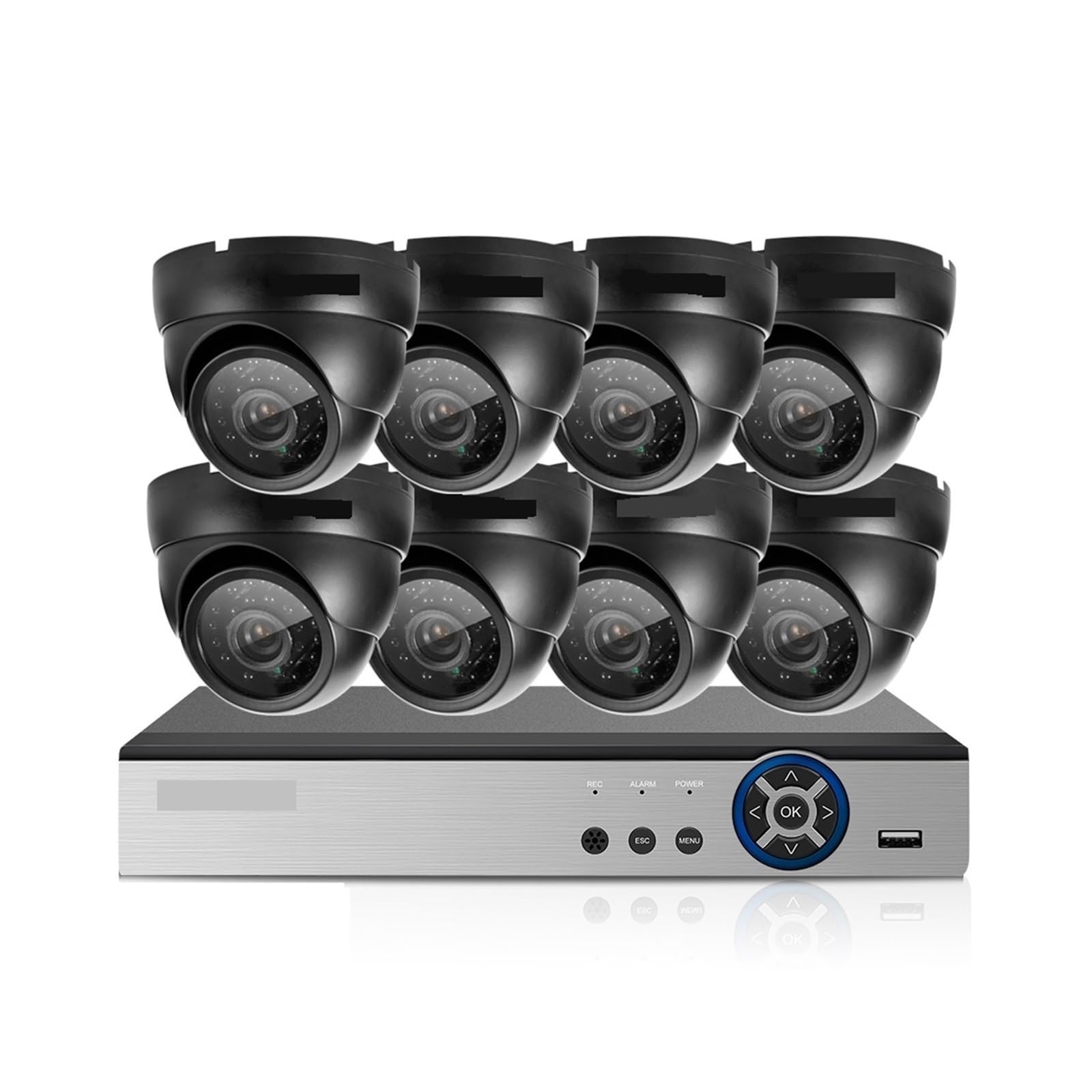Kamera bezpieczeństwa, Zestaw do nadzoru wideo CCTV 4K 8CH POE NVR 3840 * 2160 8MP zewnętrzne kamery IP POE H.265 zestaw kamer bezpieczeństwa(None,8CH NVR 8pcs cam)