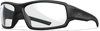 Wiley X Breach 2.5 XL Clear Lens Matte Black Frame Sunglasses, UV Eye Protection and Safety For Industrial and Tactical Safety RX Ready Ballistic Rated