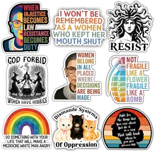 [9pcs 3''] Strong Women Affimation Feminist Sticker, Women Quote ...