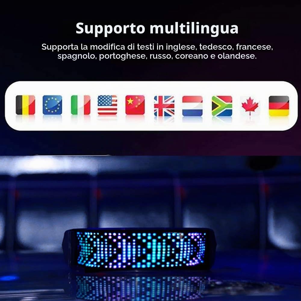 Lixada Occhiali LED unici, occhiali LED BT APP per feste, occhiali da sole fai da te, per uomini, donne e bambini, ricaricabili tramite USB