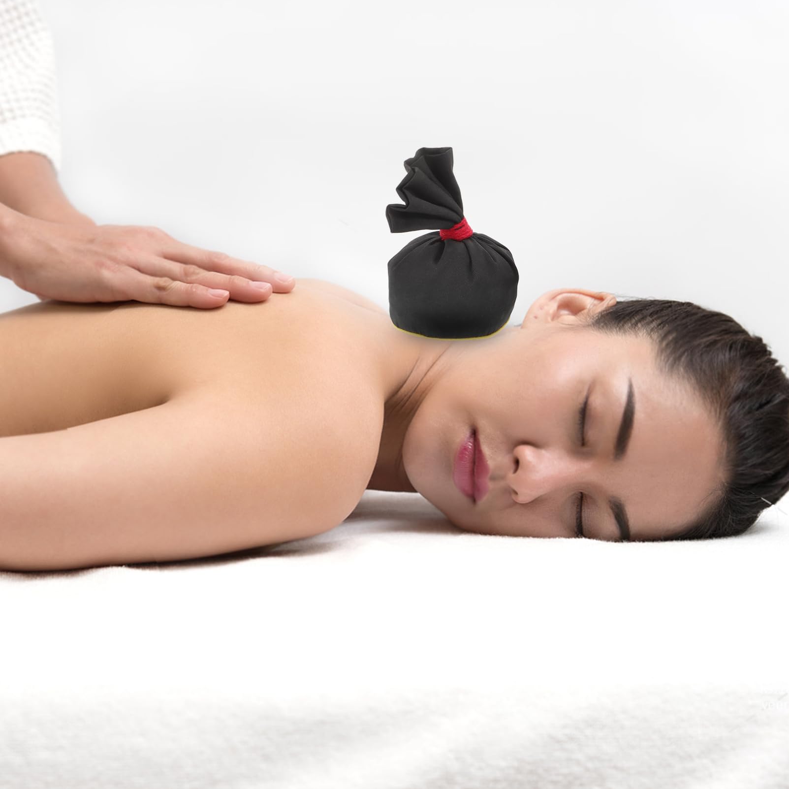 2pièces De Massage Chinois Sel Compresse Chauffante Pour Thérapie Spa Soin Musculaire Relaxant