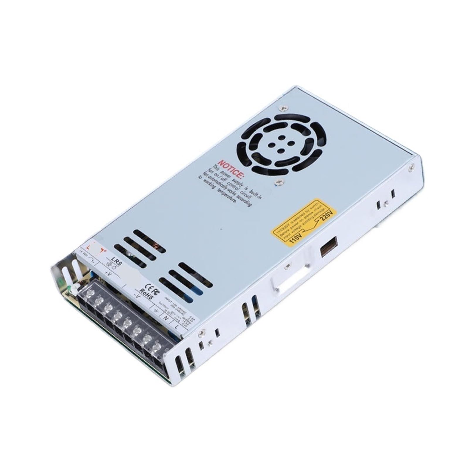 PWANUIGTE LRS-350-24V15A12V30A48 3D Printer Switching Power Supply AC to DC(LRS-350W-48V)