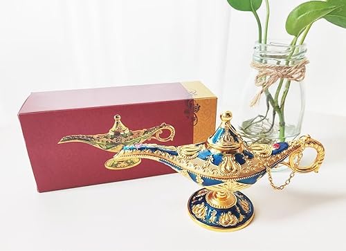 Miniatura 5 de Lámpara vintage de genio mágico de Aladdin, lámpara de disfraz de Noches árabes para fiesta temática de boda, luz de deseos de leyenda para