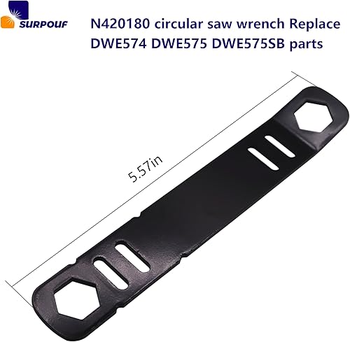 Miniatura 2 de SURPOUF N420180 N165861 Llave de sierra circular 60V 7-14 pulgadas se adapta a DeWalt reemplazo DWE574 DWE575 DWE575 DWE575SB pieza