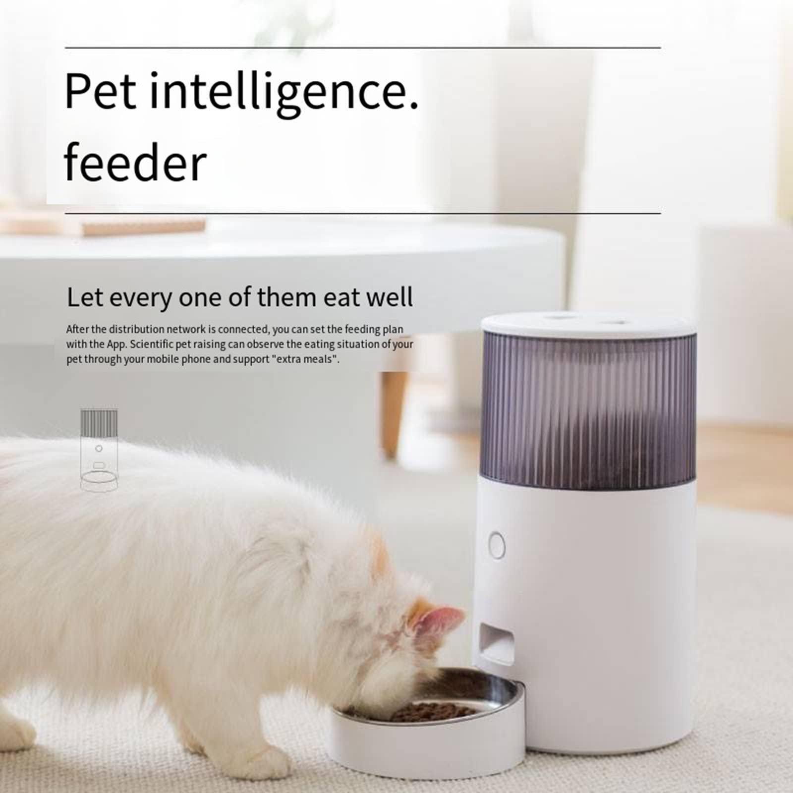 Pet Smart Feeder-Cat automatyczny podajnik karmy dla kotów pomiar czasu ilościowa samoobsługowa maszyna do karmienia psów, 2,5 l,Green