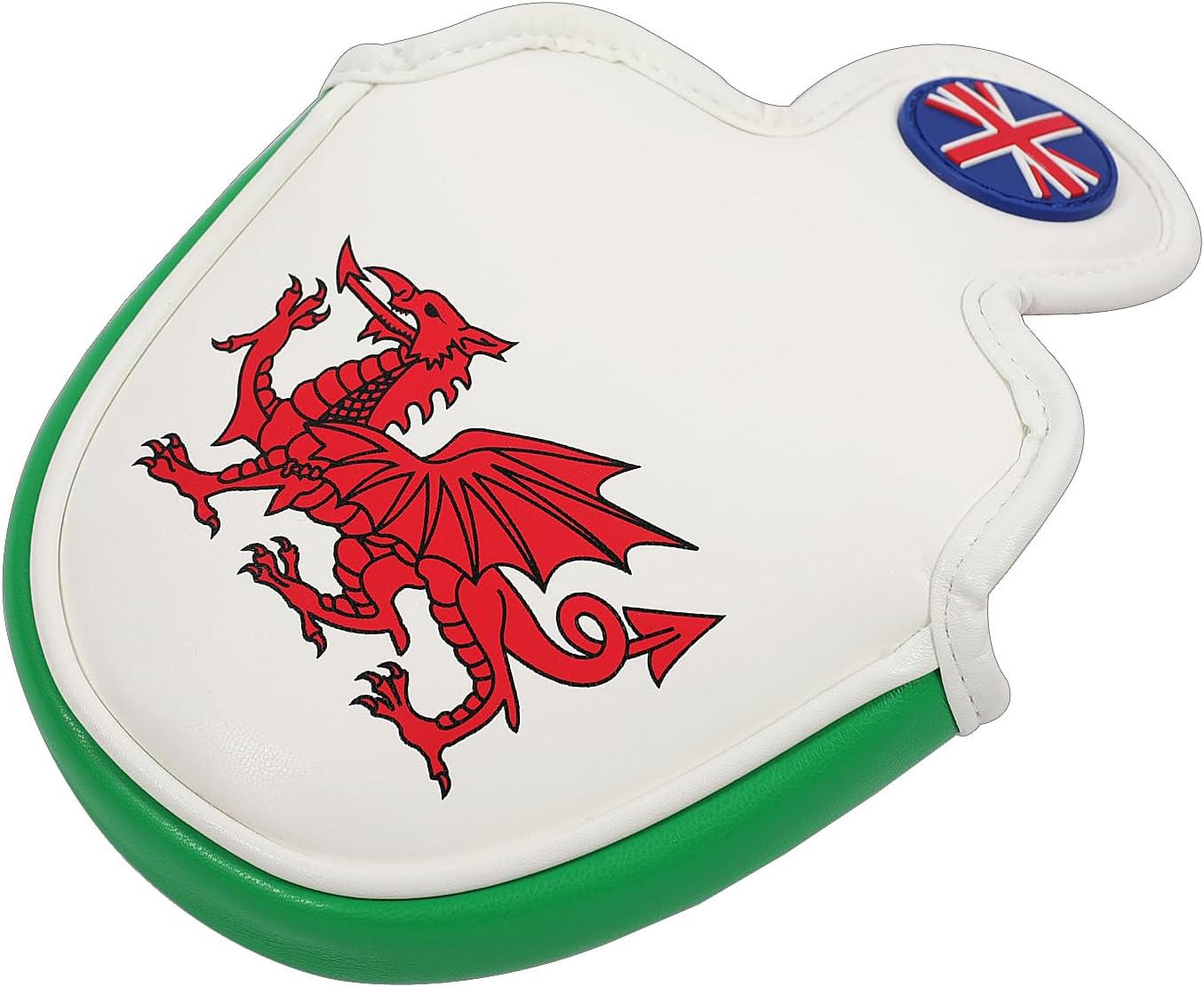United Kingdom Golf Mallet Head Cover with The Red Dragon Design Golf Wood Club Headcover