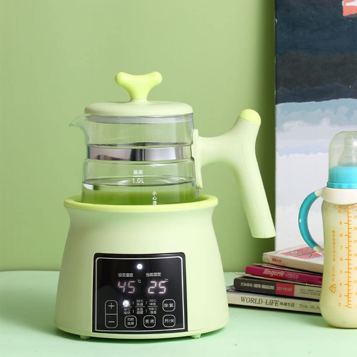 【色: ホワイト】HEYVALUE 調乳ポット 電気ケトル 電気ポット 温度調節 色: ホワイト】HEYVALUE 調乳ポット 電気ケトル 電気ポット 温度