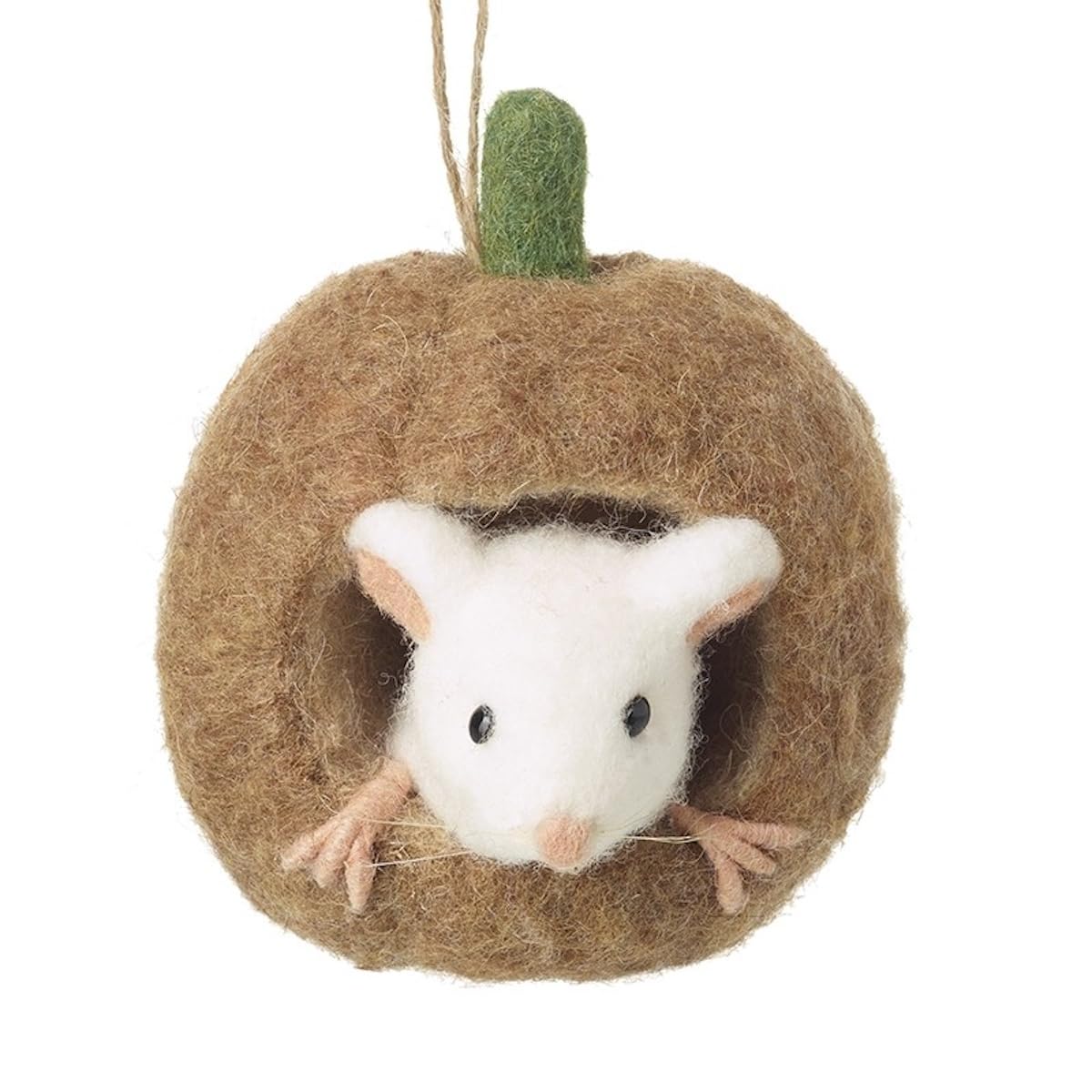 Heaven Sends Multicoloured Felt Mouse In House Hanging Decoration