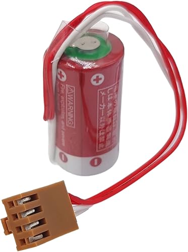 Miniatura 3 de 5 unidsset 1600 mAh ER1733 23A 3.6 V PLC batería con marrón JAE2.0.197 in-4P enchufe para Omron 3G2A9-BAT08 C500-BAT08 PLC batería