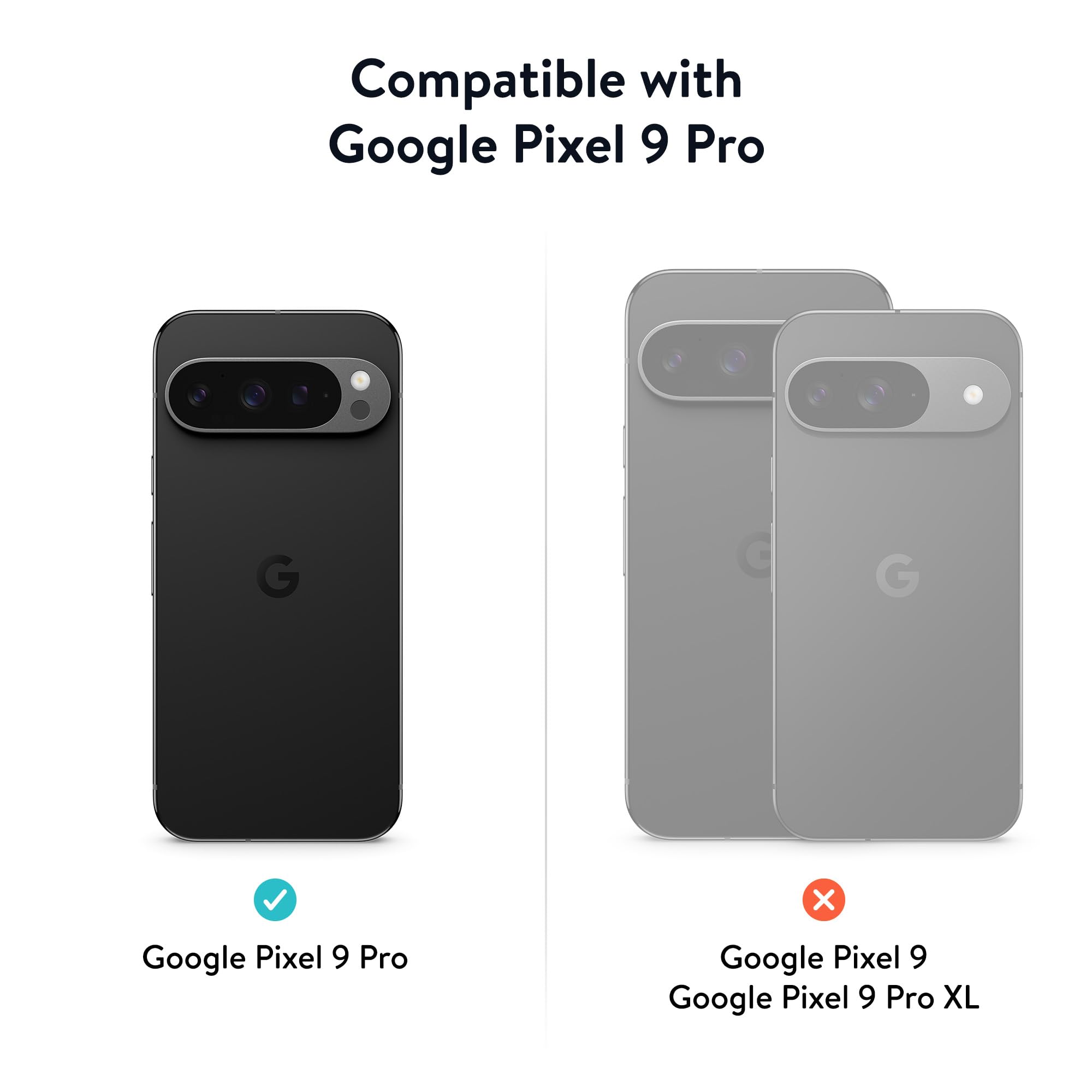 Mous - IntraLock Cover per Google Pixel 9 Pro - MagSafe Compatibile con la Tecnologia IntraLock per Montaggio Meccanico - Nero