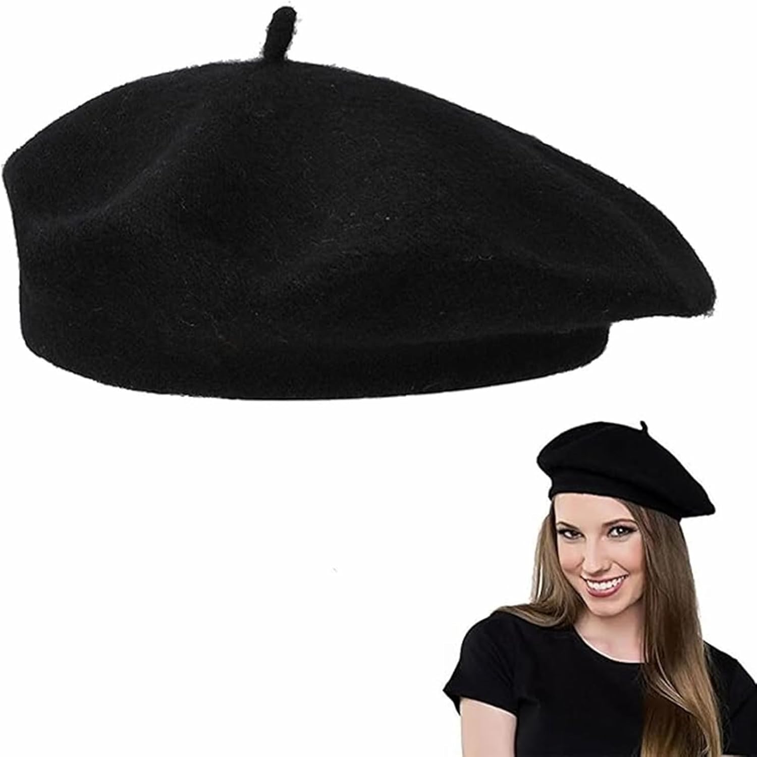 Klassieke Franse baret voor dames, elegante muts voor de herfst en