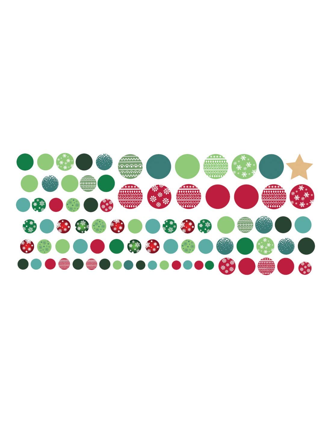 Sticker Boules de Noël à coller dans le salon pour illuminer vos fêtes de fin d'année