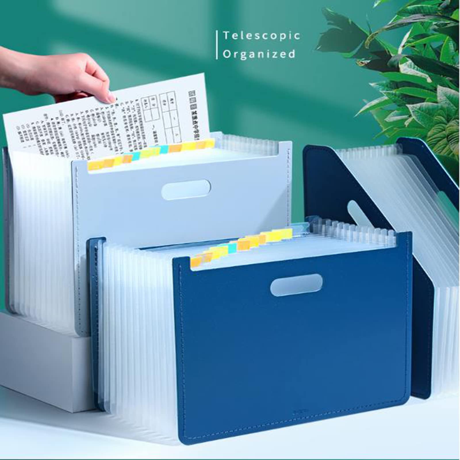 Borsa per Documenti per Fisarmonica, Cartella A4 Borsa per Documenti per organi Portatile 2 in 1 Nuova Carta di Prova per Articoli di cancelleria per Ufficio/Affari/Scuola, Grigia, Borsa per