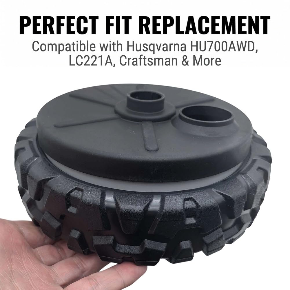 Ruote di Trasmissione per Tosaerba da 8 Pollici con coperture Antipolvere per Husqvarna - HU700AWD HU800AWD LC221A LC356AWD Craftsman - GCV-160 Poulan - Modelli OEM 580365301 593198101