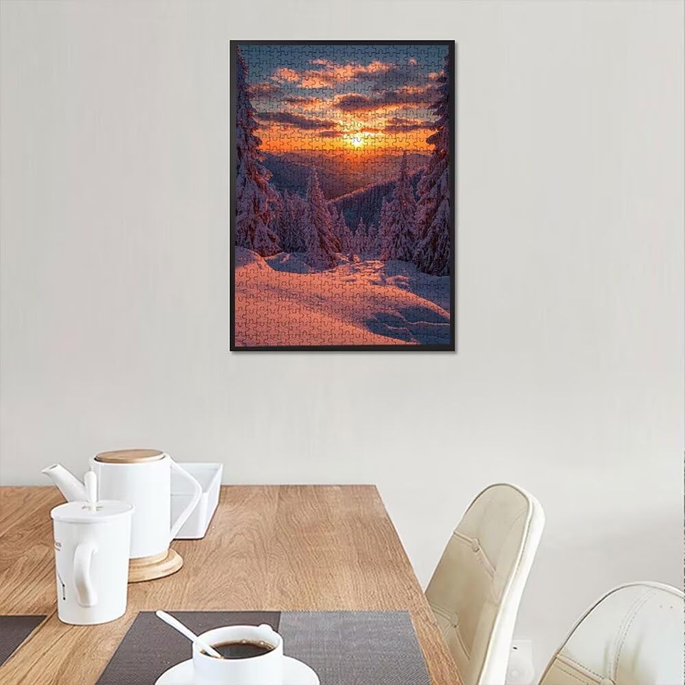 Puzzle 6000 Pezzi, Notte Neve 3D Puzzle per Adulti Impegnativo, Educa Puzzles Artistico, Divertente E Stimolante Puzzles Decorativo per La Famiglia, Regalo e Decorazione Pareti DX0YL6-905