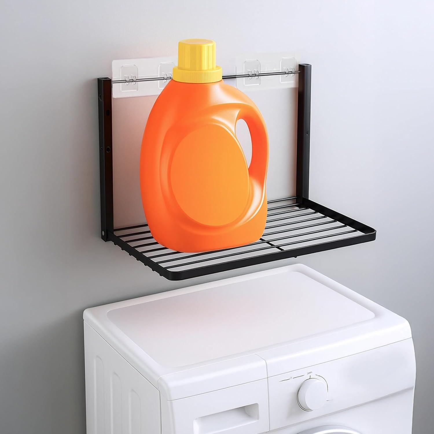 No Drill Wall Mounted Drying Rack, Foldable Laundry Rack 39.5 Cm, Metal Rack, Space Saving Laundry Room Organizer