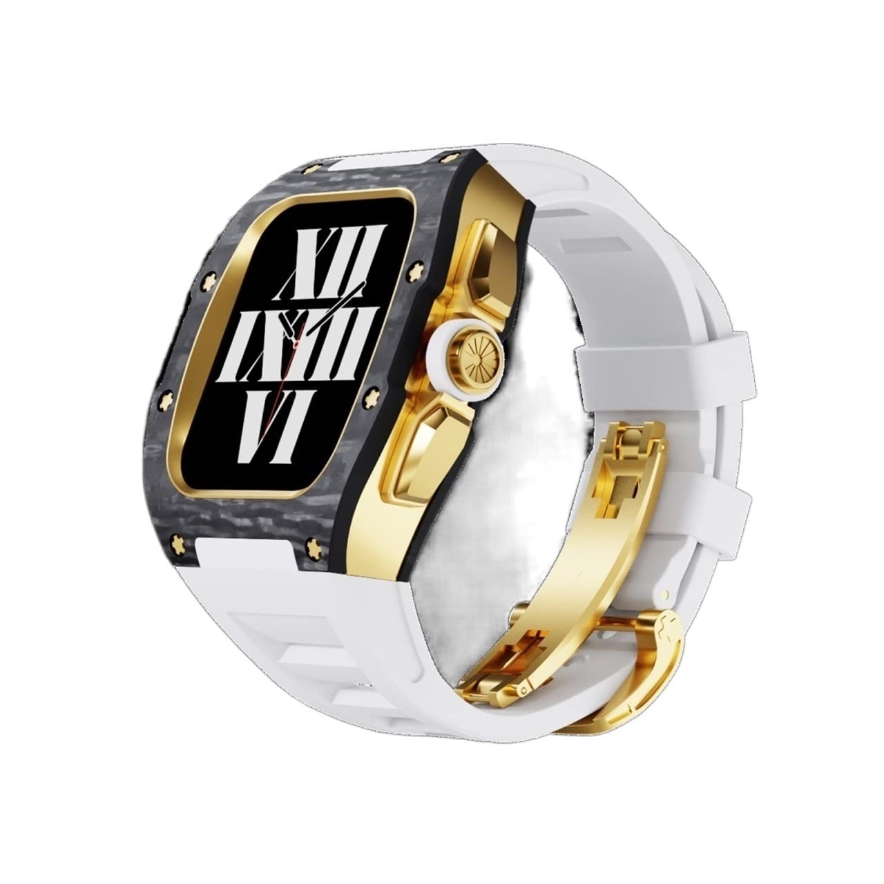 Protégez votre Apple Watch 45mm avec ce kit bracelet carbone anti-choc agate