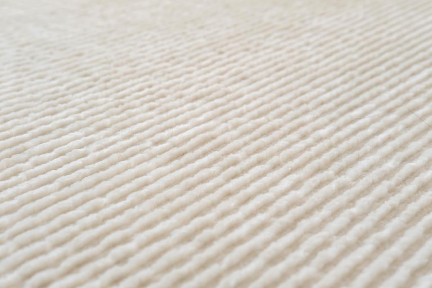 Revival Rugs Stripe 2'7"x4'11" Machine Washable Area Rug for Kitchen Bedroom - 100% Recycled Oeko-TEX Certified, Medium Pile, Beige, Cream