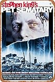 Pet Sematary 1989 Plaque murale rétro en métal 30,5 x 20,3 cm