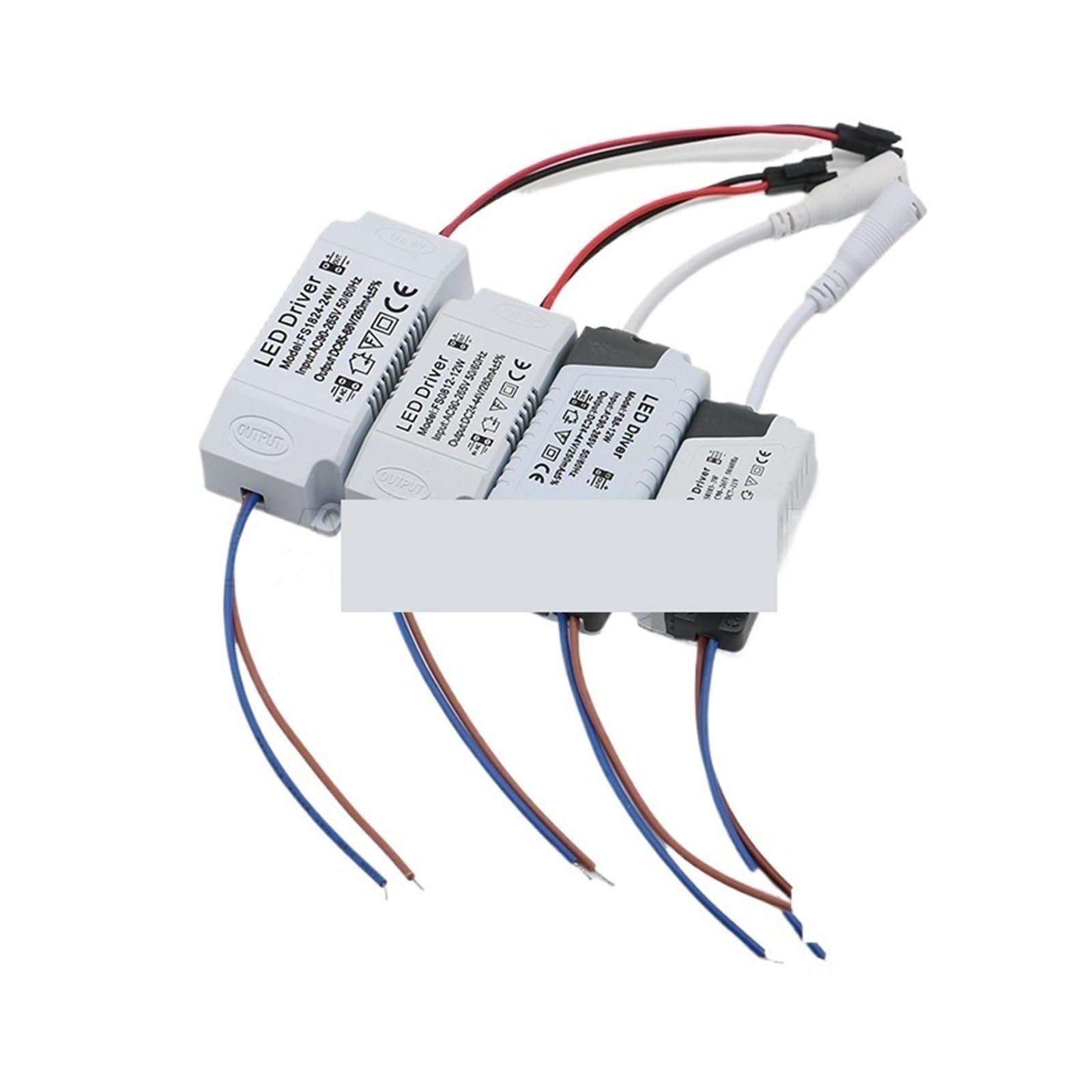 BALYDLUL 2PCS LED Power Supply 1-3W/4-7W/8-12W/12-18W/18-24W/36W 260mA Driver Adapter AC90-265V Lighting Transformer For LED Panel Light(18-24W)