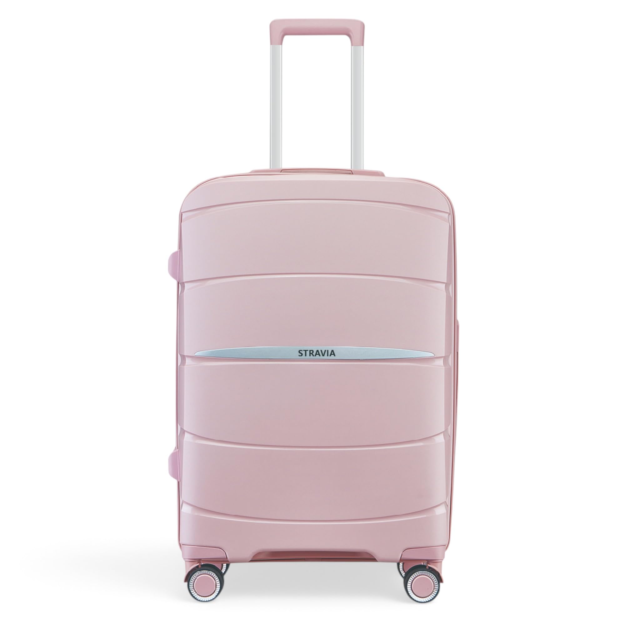 Grande Valise 75 cm Rigide Polypropylène - Valise Soute Avion Grande Taille XXL, 4 Roues Doubles Silencieuses, Serrure à Combinaison, Poignée Télescopique, 75 x 50 x 28 cm, Rose Gold