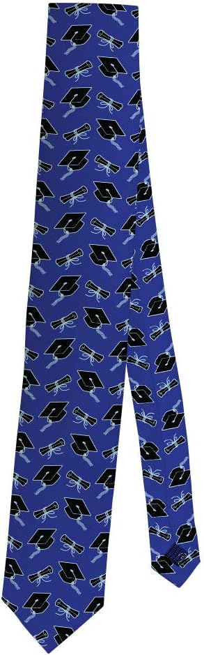ThisWear Grad Outfit Accessories Graduation Necktie University Graduation or High School Graduation Necktie