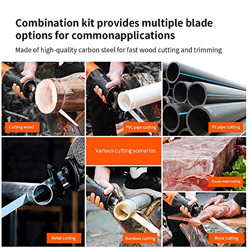 Set of 40 Jigsaw Blades T118A/ T111C/ T101B/ T101AO/ T119BO/ T101D/ T144D/ T101BR with Storage Case for Wood Plastic and Metal Cutting - Image 4